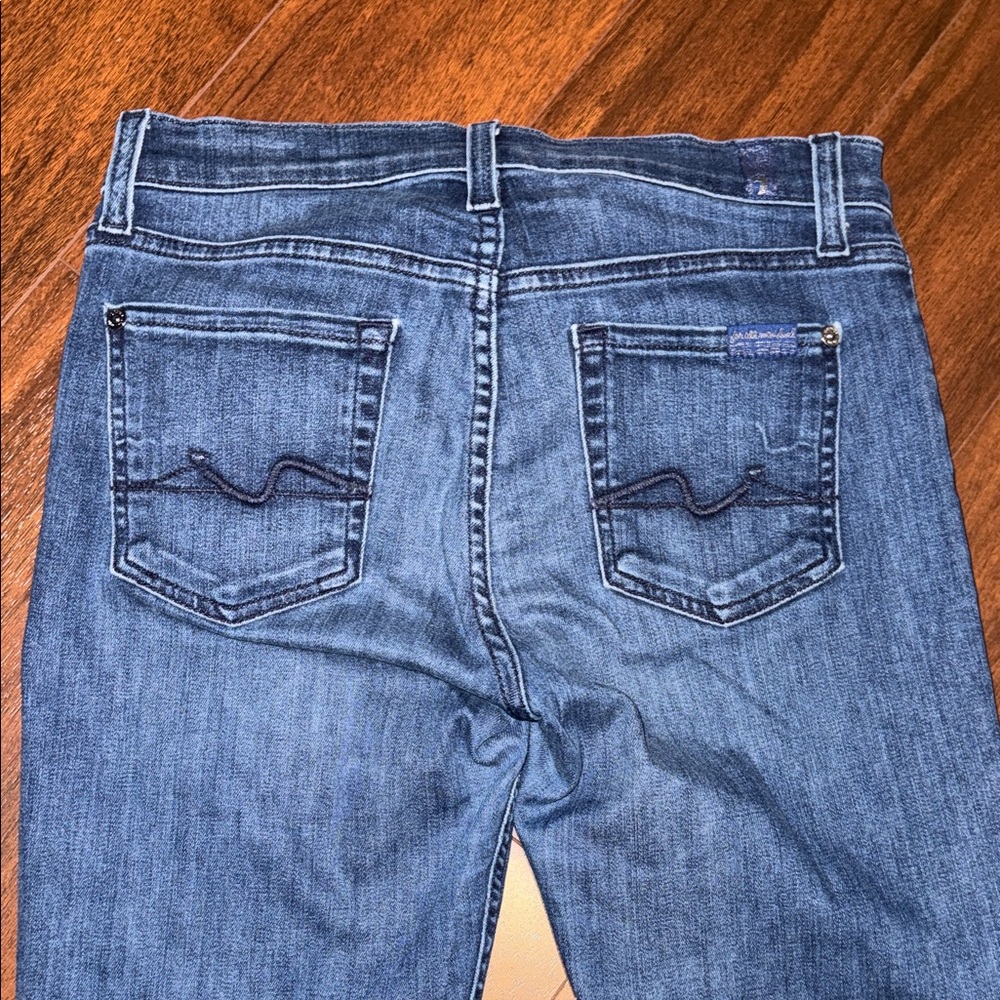 7 For All Mankind Indigo Skinny Jeans - Picture 5 of 6